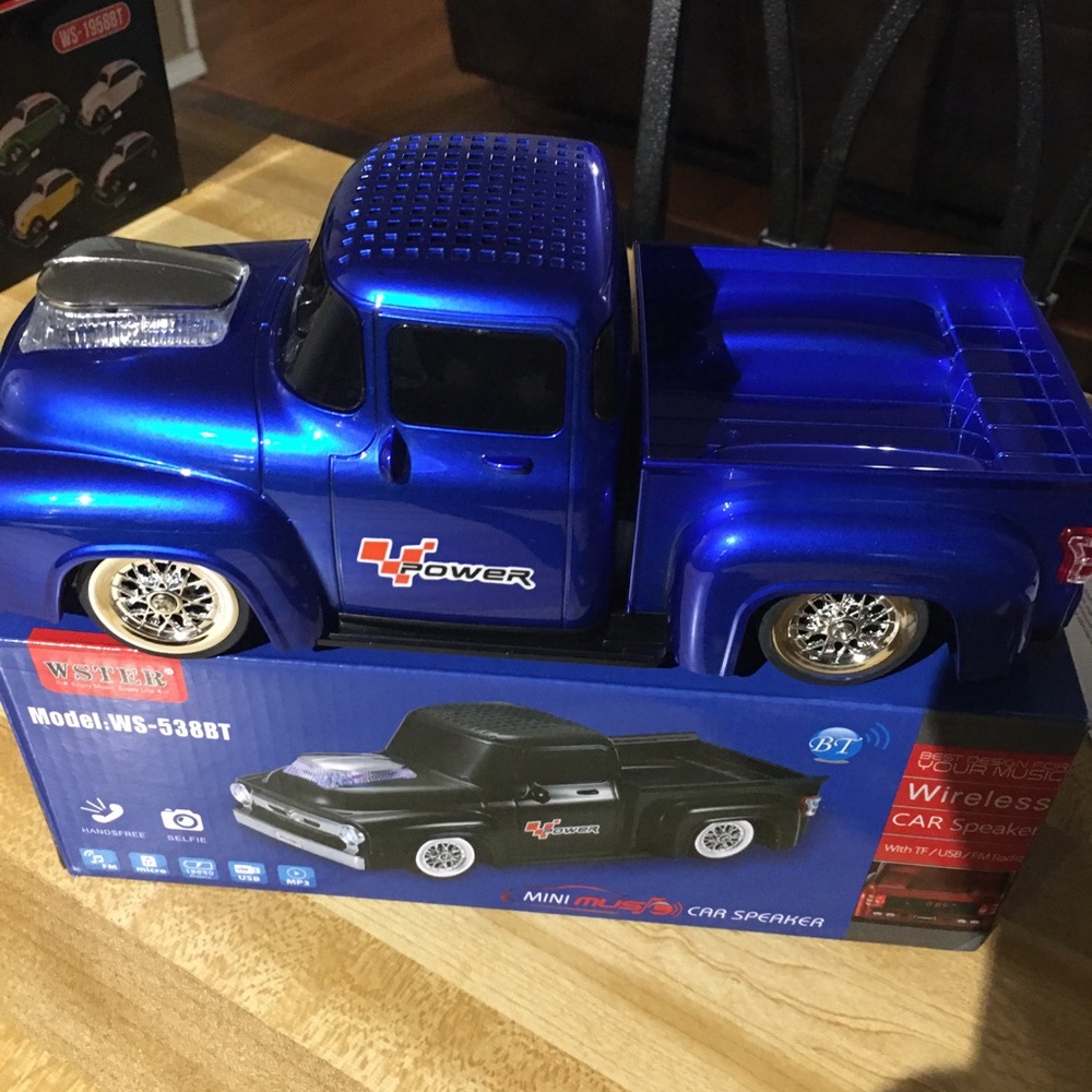 wireless Bluetooth speaker great for gifts both young and old.